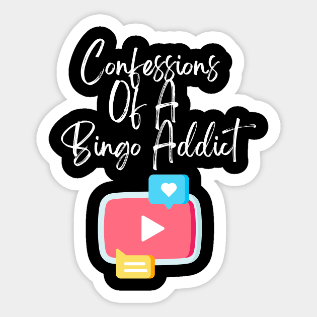 Confessions Of A Bingo Addict Chic YouTube Sticker by Confessions Of A Bingo Addict